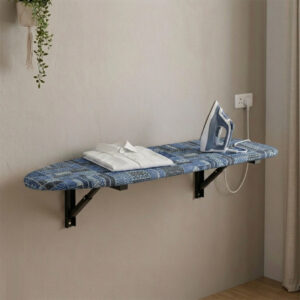 HANBAAZ wall mounted foldable ironing board with padded fabric cover