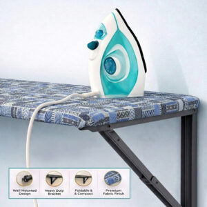 HANBAAZ wall mounted ironing table installed on bedroom wall